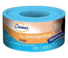 Fita Microporosa Cremer 2,5cm x 4,5m Bege