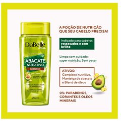 Shampoo Dabelle 250 ml Abacate Nutritivo