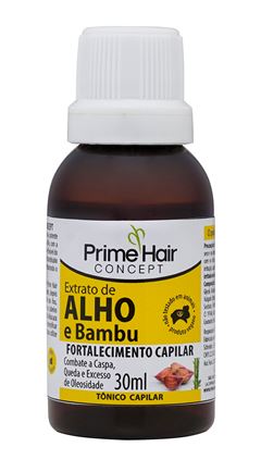 Tonico Capilar Prime Hair Concept 30 ml Extrato de Alho e Bambu