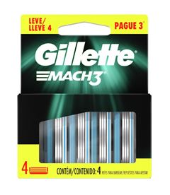 Carga Gillette Mach3 Leve 04 Pague 03