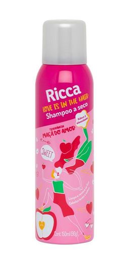 Shampoo Seco Ricca 150 ml Maçã Do Amor