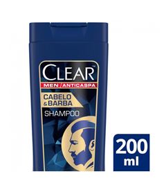Shampoo Anticaspa Clear Men 200 ml Cabelo & Barba 