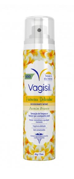Desodorante Íntimo Vagisil Essências Delicadas 75 ml Jarmim Branco