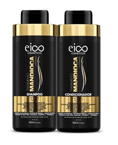 Kit Shampoo + Condicionador Eico 450 ml Mandioca 