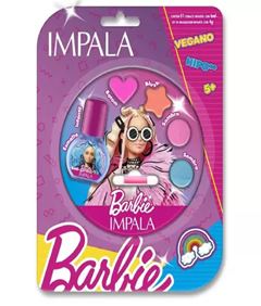 Kit Esmalte + Paleta Sombras Impala Infantil Barbie Girl Power