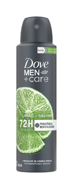 Desodorante Aerosol Antitranspirante Dove Men Care 150 ml Limão e Sálvia
