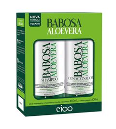 Kit Shampoo 450 ml + Condicionador 400 ml Eico Babosa Aloe Vera