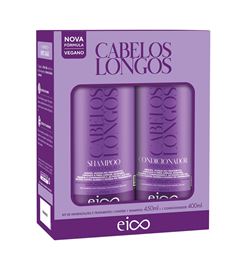 Kit Shampoo 450 ml + Condicionador 400 ml Eico Cabelos Longos