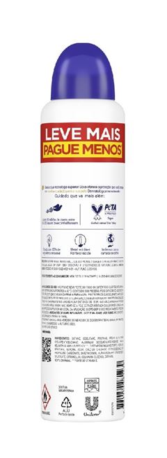 Desodorante Aerosol Antitranspirante Dove 250 ml Leve Mais Pague Menos Original