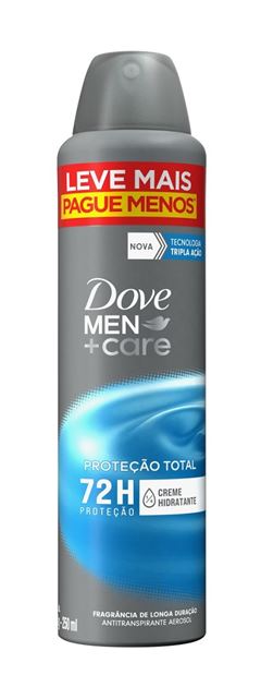 Desodorante Aerosol Antitranspirante Dove Men Care 250 ml Leve Mais Pague Menos Proteção Total