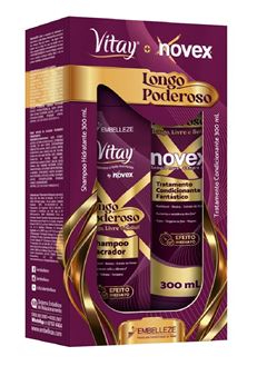 Kit Shampoo + Condicionador Vitay Novex 300 ml Longo Poderoso