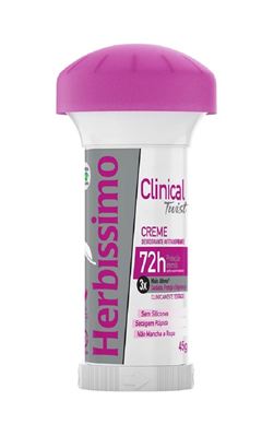 Desodorante Stick Herbíssimo Clinical Twist 45 gr Rosa