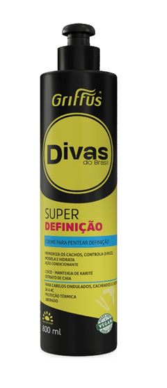 Creme Para Pentear Griffus Divas do Brasil 800 ml Super Definição 