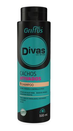Shampoo Griffus Divas do Brasil 500 ml Cachos Ativados
