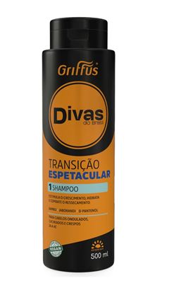 Shampoo Griffus Divas do Brasil 500 ml Transição Espetacular 