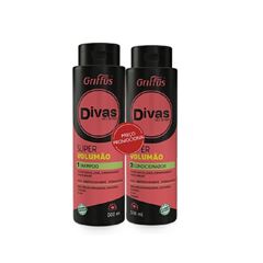 Kit Divas Shampoo 500 ml mais Condicionador 500 ml Volumão