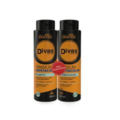 Kit Divas Shampoo 500 ml mais Condicionador 500 ml Transição