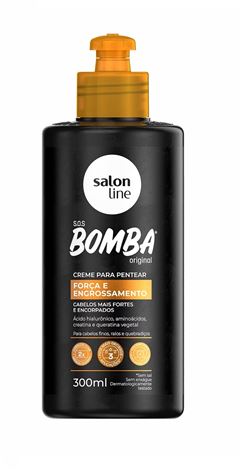 Creme Para Pentear Salon Line S.O.S Bomba 300 ml Força e Engrossamento