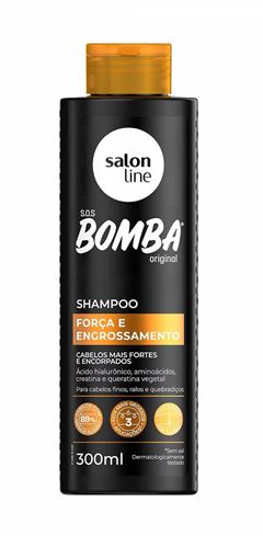 Shampoo Salon Line  S.O.S Bomba 300 ml Forca e Engrossamento  