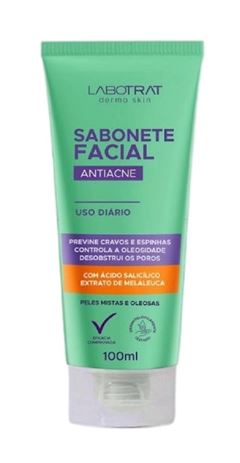 Sabonete Facial Labotrat Dermo Skin 100 ml  Antiacne 