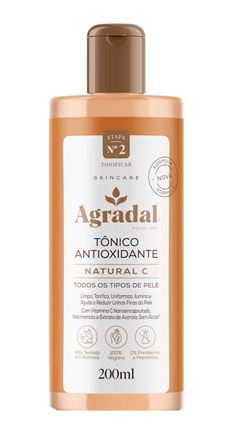 Tônico Antioxidante Agradal Natural Cl 200 ml