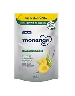 Sabonete Líquido Monange Refil 400 ml Detox