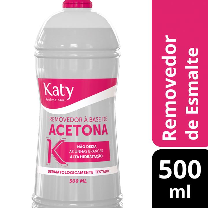 Removedor de Esmalte a Base de Acetona Katy 500 ml