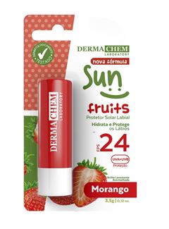 Protetor Labial Dermachem Sun Fruits 3,5 gr Morango