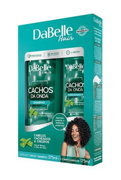 Kit Shampoo 375 ml + Condicionador 175 ml Dabelle Cachos da Onda