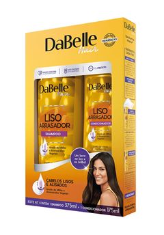 Kit Shampoo 375 ml + Condicionador 175 ml Dabelle Liso Arrasador