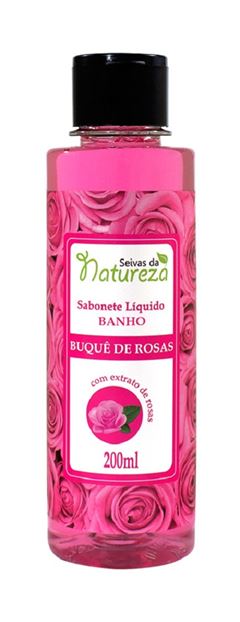 Sabonete Líquido Seivas da Natureza 200 ml Buquê de Rosas