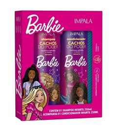 Kit Shampoo + Condicionador Impala Barbie 250 ml Cachos do Poder