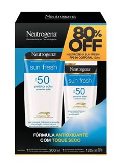 Protetor Solar Neutrogena Sun Fresh FPS 50 200 ml + 120 ml