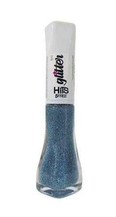 Esmalte Hits Glitter 8 ml Diamante Lua Azul