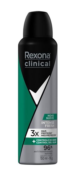 DESODORANTE REXONA CLINICAL INTENSE FRESH MASCULINO AEROSSOL 150ML