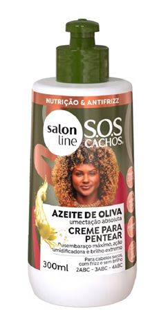 Creme para Pentear Salon Line S.O.S Cachos 300 ml Azeite de Oliva