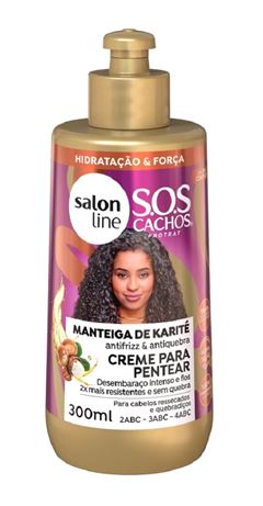 Creme para Pentear Salon Line S.O.S Cachos 300 ml Manteiga de Karité