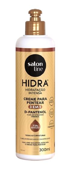 Creme para Pentear Salon Line Hidra 300 ml 3 em 1 D Pantenol
