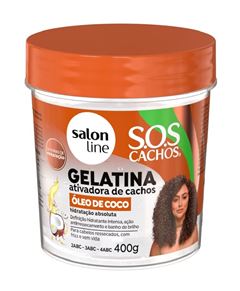 Gelatina Salon Line S.O.S Cachos 400 gr Óleo de Coco