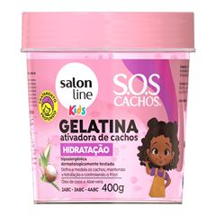 Gelatina Ativadora de Cachos Salon Line S.O.S Cachos Kids 400 gr Hidratação