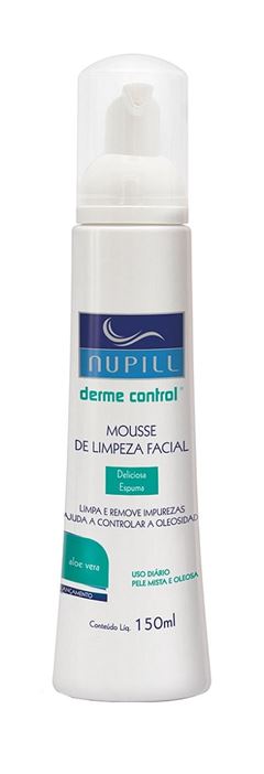 Mousse de Limpeza Facial Nupill Derme Control 150 ml 