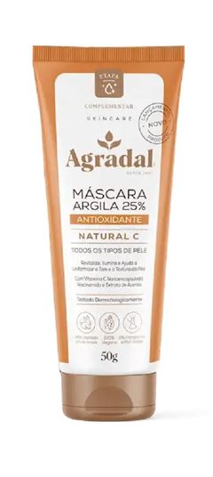 Máscara Argila 25% Agradal 50 gr Natural C