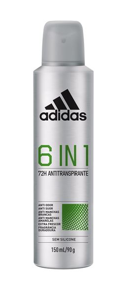 Desodorante Aerosol Adidas Masculino 150 ml 6 In 1