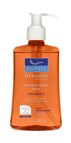 Sabonete Líquido Facial Nupill Firmness Intensive 200 ml Vitamina C