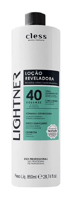 Água Oxigenada Cless Lightner 850 ml 40 Volumes