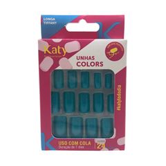 Unhas Katy Colors Com 24 Unidades Longa Tiffany