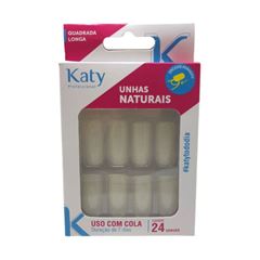 UNHAS KATY NATURAL C/24   QUADRADA LONGA