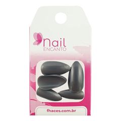 Unhas Nail Encanto Com 24 Stiletto Prata