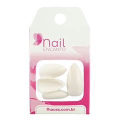 Unhas Nail Encanto Com 24 Stiletto Branca