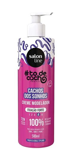 Creme Modelador Salon Line #todecacho Cachos dos Sonhos 500 ml Fixação Forte